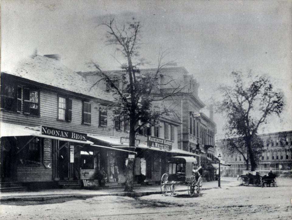 Knotty Walk, pictured in downtown Taunton in 1879.