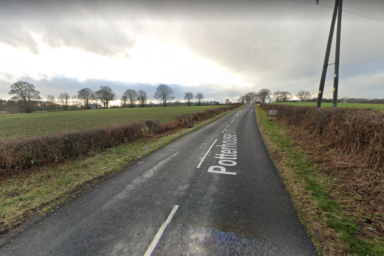 The collision happened on Potterhouse Lane. (Google Maps)