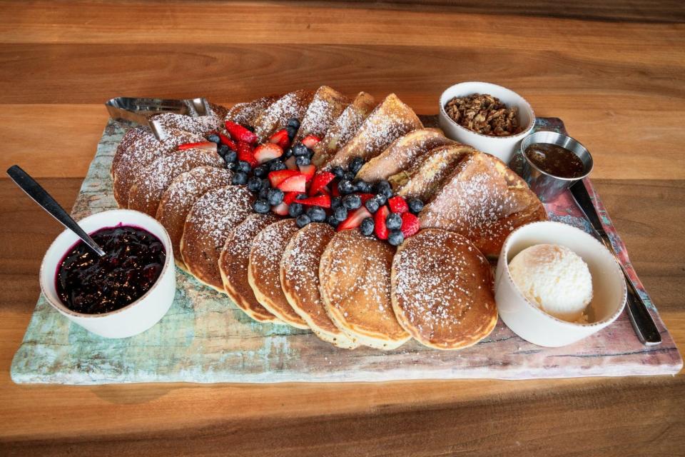 The downtown Nashville location of First Watch opened January 2024 and offers location-exclusive menu items such as "brunch boards" and cocktails.