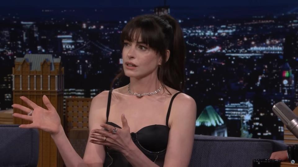 Anne Hathaway stars in the R-rated comedy alongside Nicholas Galitzine. The Tonight Show Starring Jimmy Fallon
