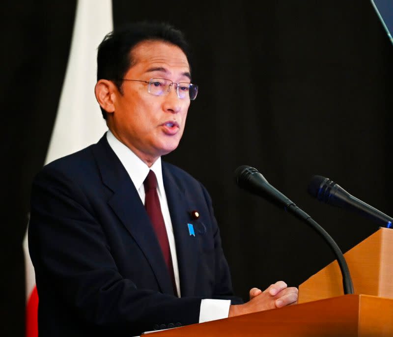 ▲日本首相岸田文雄近日遭到死亡威脅，嫌犯是1名住在埼玉縣的無業男子。資料照。（圖／美聯社／達志影像）