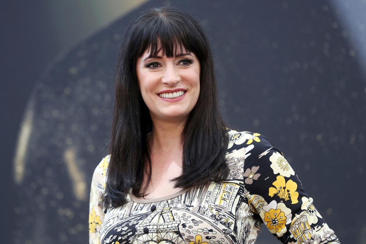 Paget Brewster is embracing her gray hair. (Photo: VALERY HACHE / AFP) (Photo by VALERY HACHE/AFP via Getty Images)