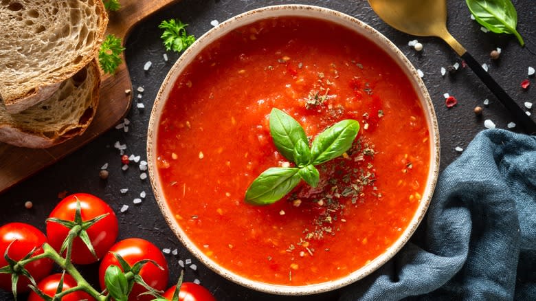 Bowl of tomato soup