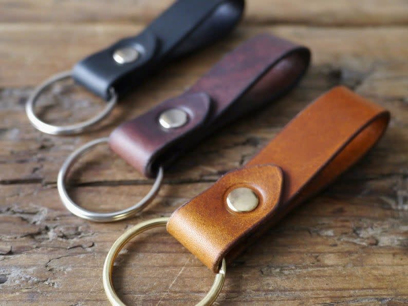 40) Leather Keyring