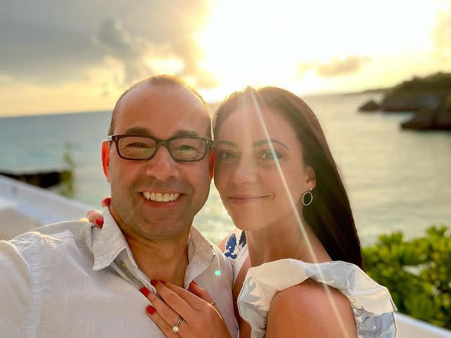 <p>James Murray Instagram</p> James Murray and Melyssa Davies.