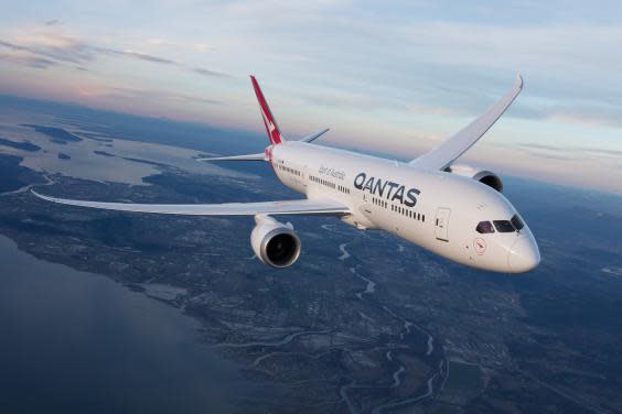 Boeing 787-9 Dreamliner used between Heathrow and Perth (Qantas)