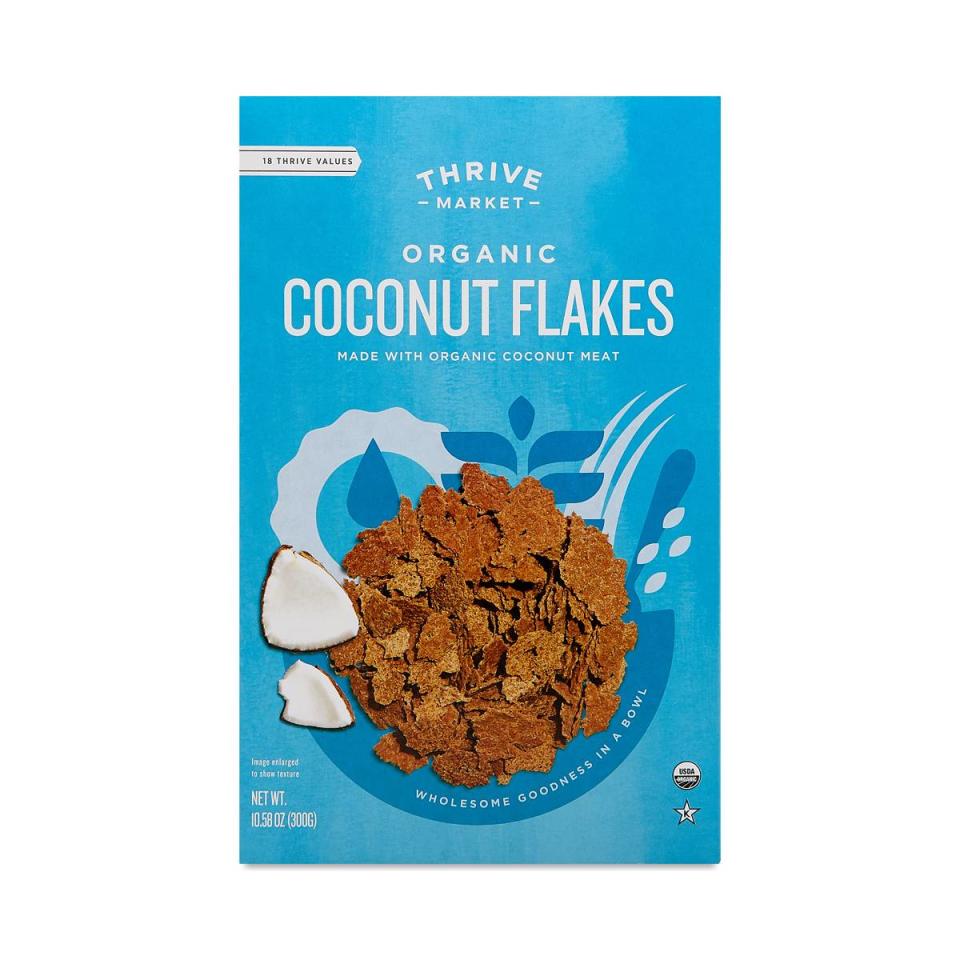 <p><a href="https://go.redirectingat.com?id=74968X1596630&url=https%3A%2F%2Fthrivemarket.com%2Fp%2Fthrive-market-coconut-flakes-cereal%3Fgclid%3DEAIaIQobChMI2K-h1Iu45wIVxICfCh3jVAUDEAYYBCABEgJlgPD_BwE&sref=https%3A%2F%2Fwww.menshealth.com%2Fnutrition%2Fg25411778%2Fhealthiest-cereals%2F" rel="nofollow noopener" target="_blank" data-ylk="slk:Shop Now;elm:context_link;itc:0;sec:content-canvas" class="link ">Shop Now</a></p><p>Organic Coconut Flakes Cereal</p><p>thrivemarket.com</p>