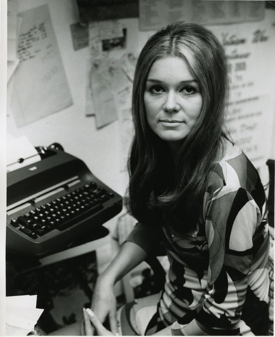 In this 1972 publicity photo provided by PBS, courtesy of Ms. Foundation, writer, lecturer, editor and feminist activist, Gloria Steinem, who co-founded Ms. Magazine, which became a landmark institution for women's rights, is seen in the film,"Makers: Women Who Make America." The three-hour PBS documentary about the fight for women's equality, airs Tuesday, Feb. 26, 2013, and features prominent activists including Steinem and Marlo Thomas. (AP Photo/PBS, Courtesy of Ms. Foundation)