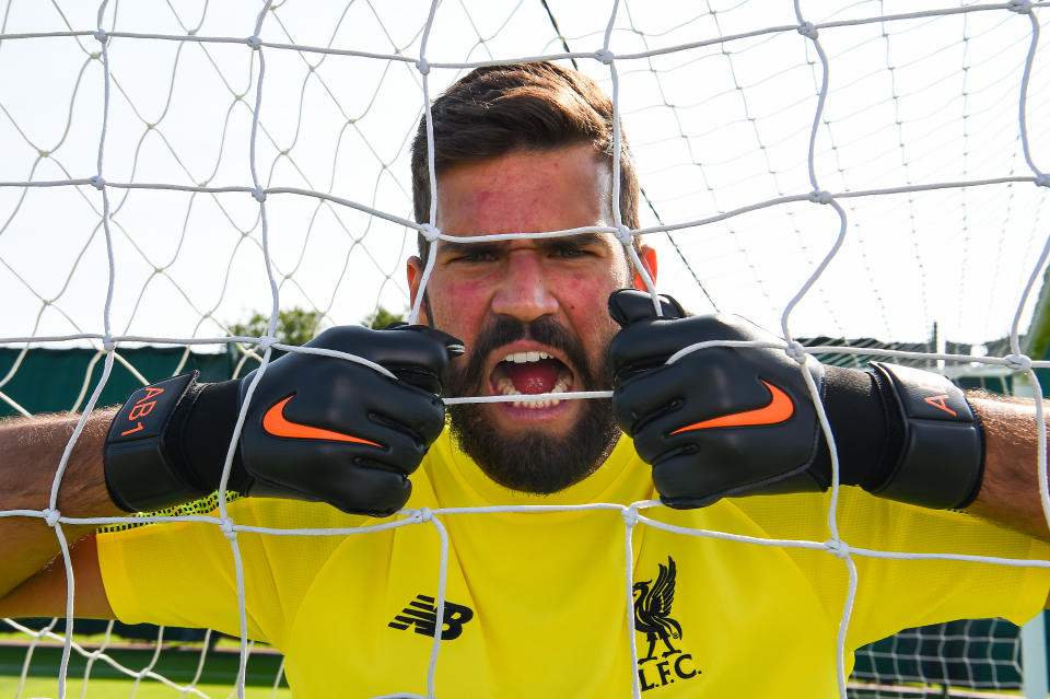 Keeper clanger: But at least Liverpool’s new number one made a slip off the pitch