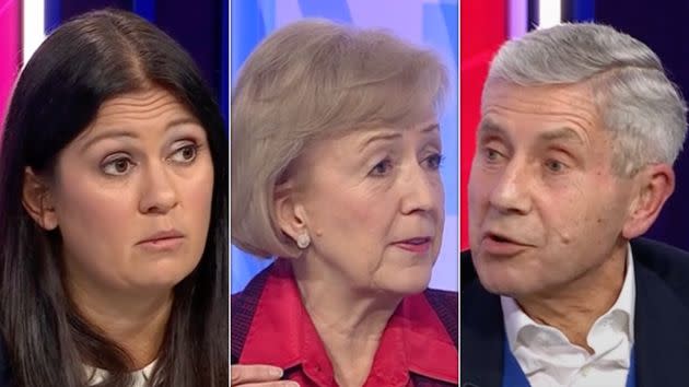 Lisa Nandy, Andrea Leadsom and Stuart Rose