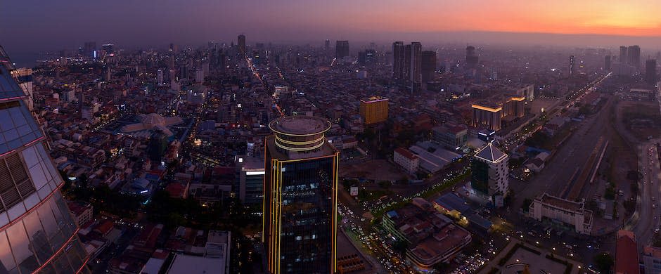 Vista Aérea De Los Edificios De La Ciudad