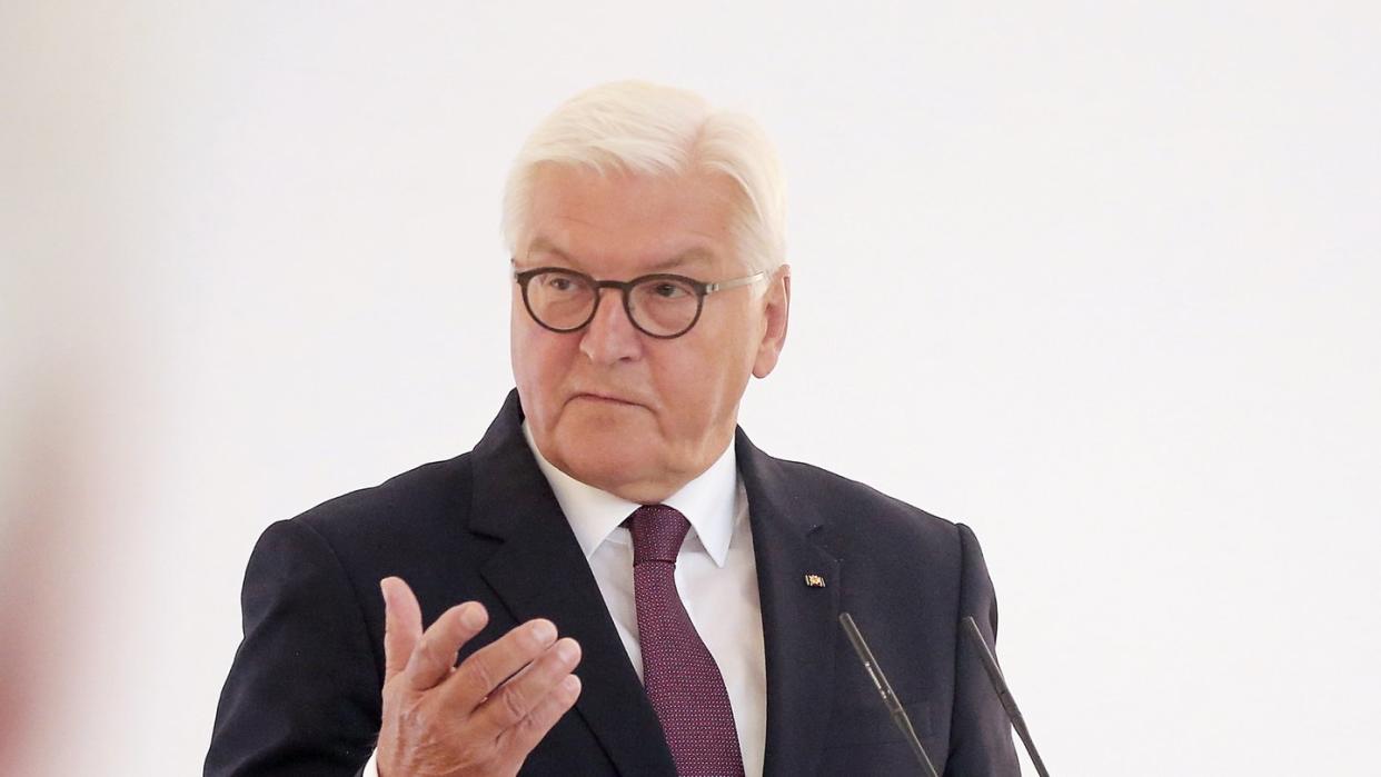 Bundespräsident Frank-Walter Steinmeier eröffnet die «World Assembly» in Linsau am Bodensee. Foto: Wolfgang Kumm