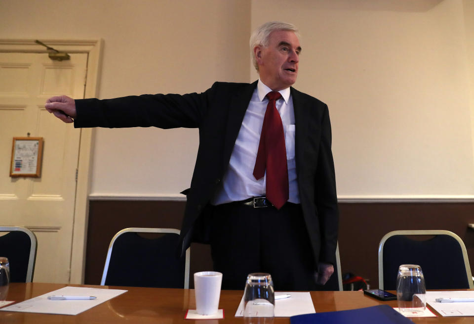 <p>John McDonnell added that Labour’s alternative Brexit proposal could ‘give a level of certainty’ if the Government is defeated on Tuesday.</p>