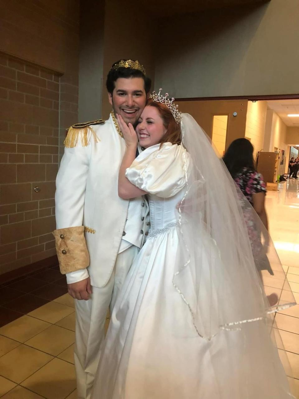 Gabe Hanna and Ella Rose Kleefisch got engaged on stage Sunday, Aug. 13, while playing the prince and Cinderella in the Sun Prairie Civic Theatre's production of Rodgers & Hammerstein's "Cinderella."