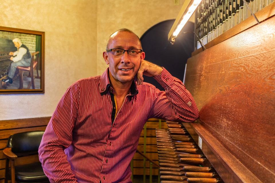 Geert D'hollander, 57, carillonneur at Bok Tower Gardens in Lake Wales, came to the U.S. at the age of 17 after graduating from Royal Carillon School in Belgium. His father, also a carillonneur, told him, “I’m going to show you the most beautiful instrument in the world,” And took him from Brussels to Bok Tower Gardens.