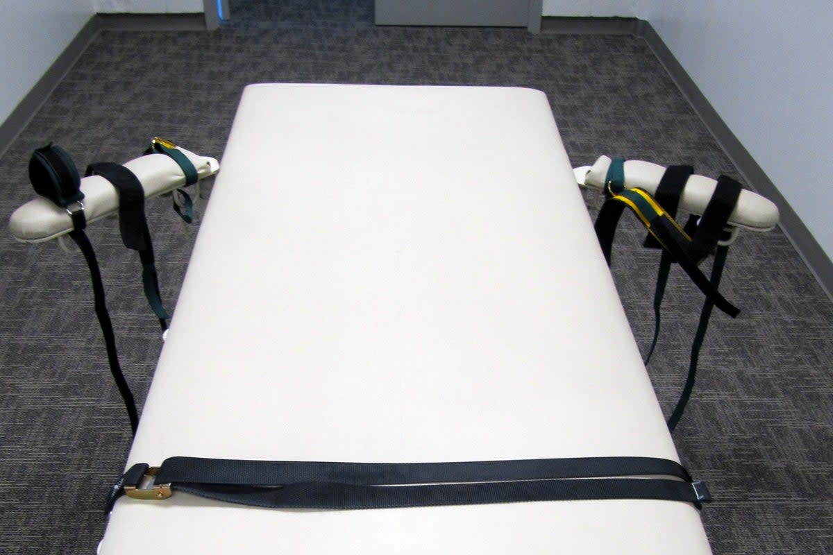 In this Oct. 20, 2011 photo, the execution chamber at the Idaho Maximum Security Institution is shown in Boise, Idaho. (AP)