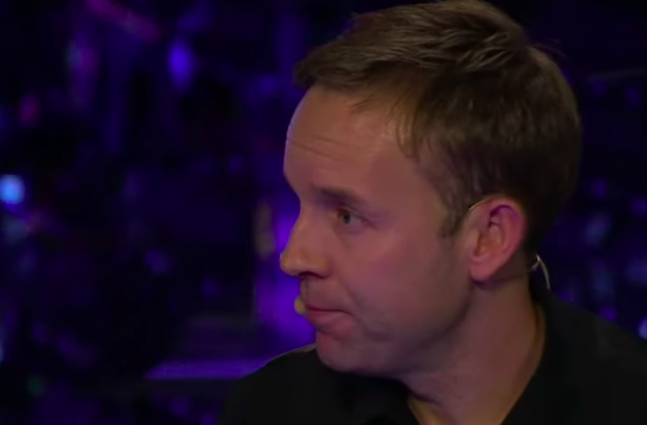 Ali Carter after his first-round match at the Masters