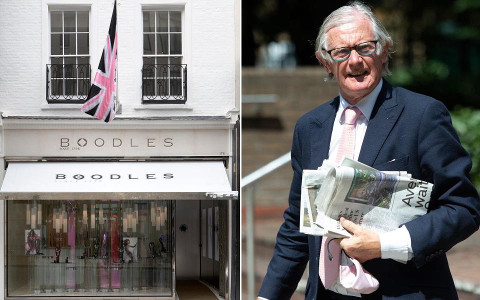 Nicholas Wainwright, the chairman of Boodles, escorted the accused to the basement of the New Bond Street store, to inspect the diamonds