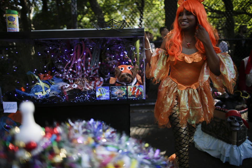 Costumed pooches prance In annual Halloween Dog Parade in New York City