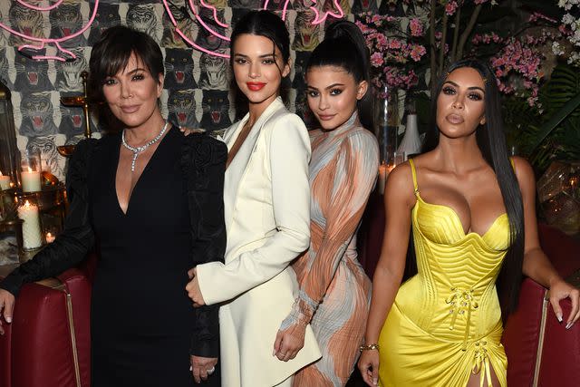 Dimitrios Kambouris/Getty Images Kris Jenner with daughters Kendall, Kylie and Kim