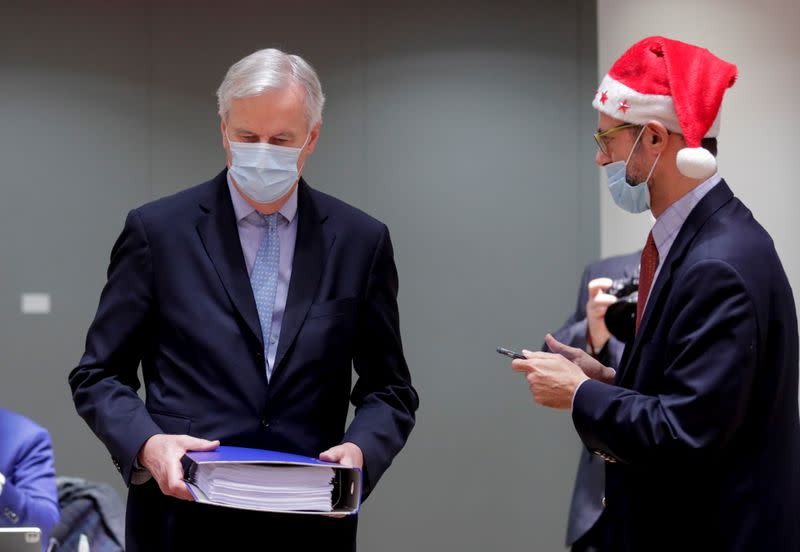 European Union's chief Brexit negotiator Michel Barnier attends a meeting of the COREPER in Brussels