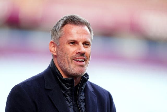 Sky Sports pundit Jamie Carragher ahead of the Premier League match at Villa Park