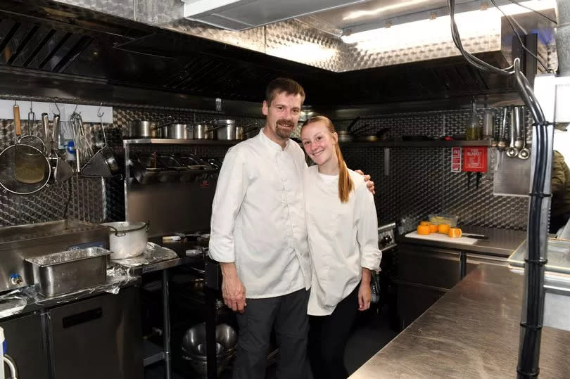 Chefs Ant Cron and daughter Lily Cron at Venney's@ The Granby which has opened at North Thoresby -Credit:Donna Clifford/GrimsbyLive