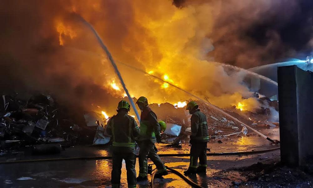 <span>Photograph: Northern Ireland Fire and Rescue Service/PA</span>