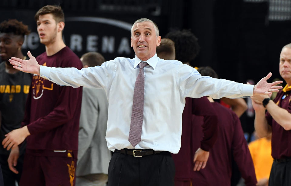 Might Bobby Hurley’s Arizona State have effectively been bumped out of the tournament by Danny Hurley’s Rhode Island? (Getty)