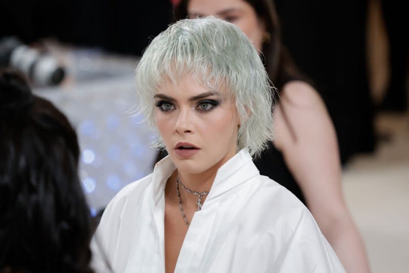 Cara Delevingne attends the Costume Institute Benefit at the Metropolitan Museum of Art in May. File Photo by John Angelillo/UPI