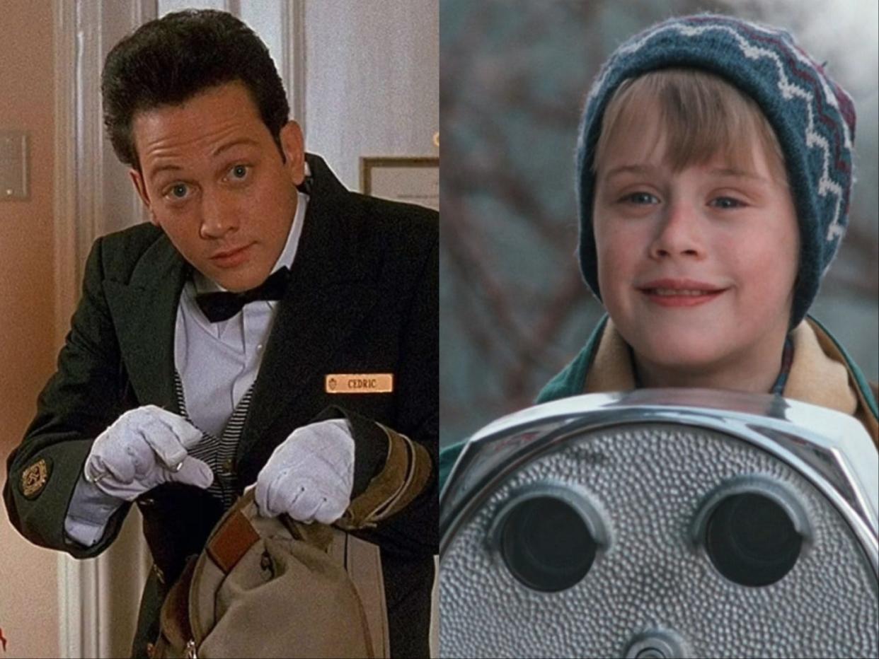 Rob Schneider and Macaulay Culkin in "Home Alone 2: Lost in New York."