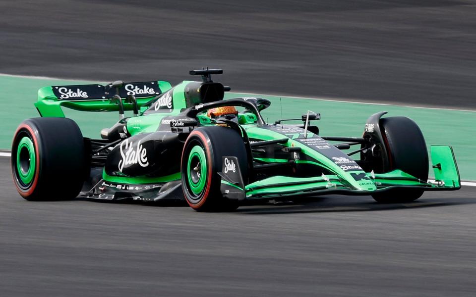 Shanghai International Circuit, Shanghai, China - April 20, 2024 Sauber's Valtteri Bottas in action during qualifying