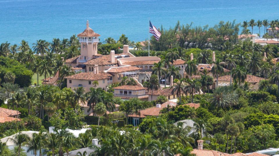 This photo shows an aerial view of former President Donald Trump's Mar-a-Lago club in Palm Beach, Fla., Wednesday, Aug. 31, 2022. The Justice Department says classified documents were "likely concealed and removed" from former President Donald Trump's Florida estate as part of an effort to obstruct the federal investigation into the discovery of the government records. (AP Photo/Steve Helber)