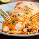 <p>These burritos will become a regular weeknight dinner. </p><p>Get the <a href="https://www.delish.com/uk/cooking/recipes/a29982913/cheesy-baked-burritos-recipe/" rel="nofollow noopener" target="_blank" data-ylk="slk:Cheesy Baked Burritos;elm:context_link;itc:0;sec:content-canvas" class="link ">Cheesy Baked Burritos</a> recipe.</p>