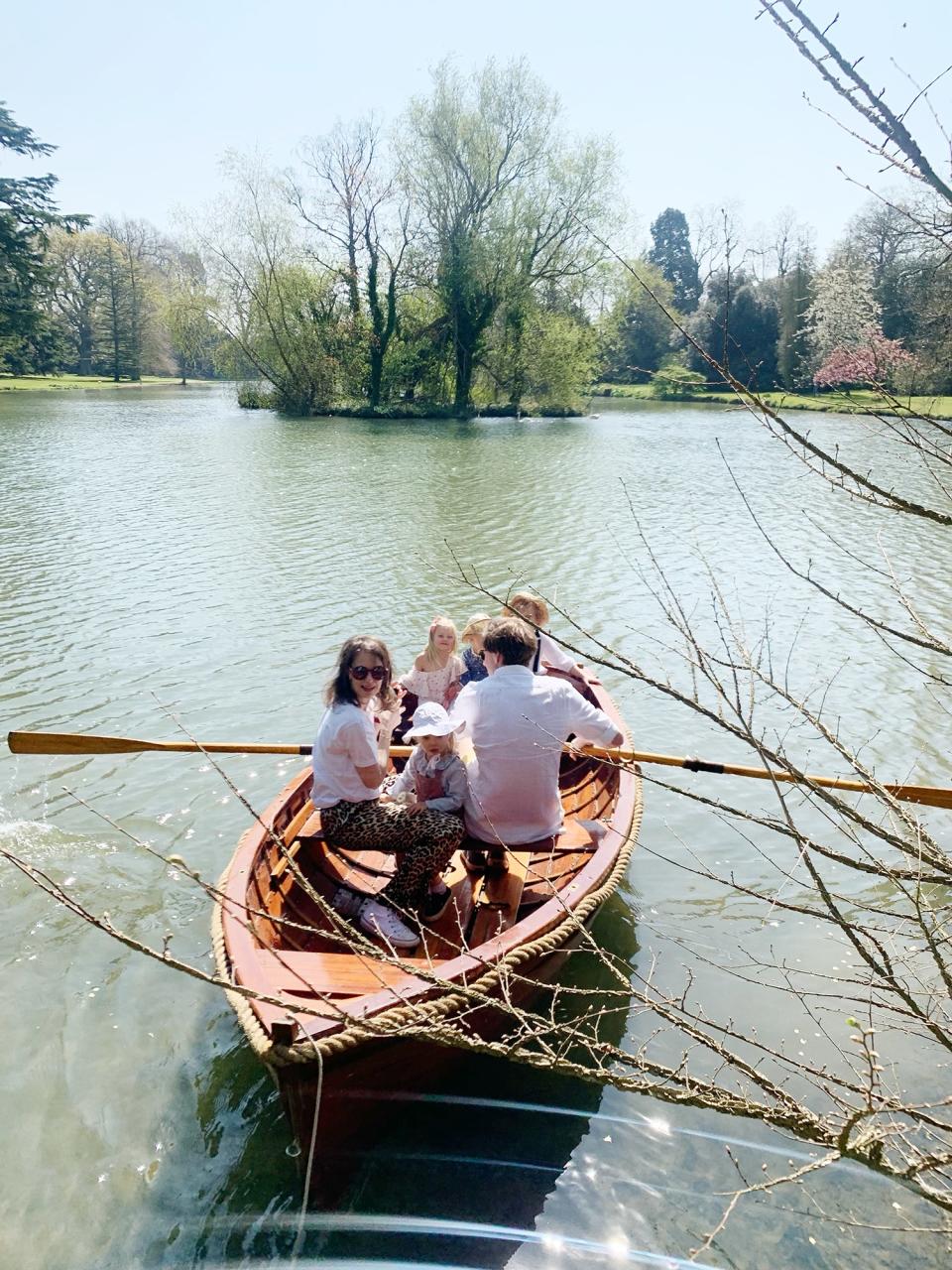 Time for a trip on the lake to find eggs hidden on the island.