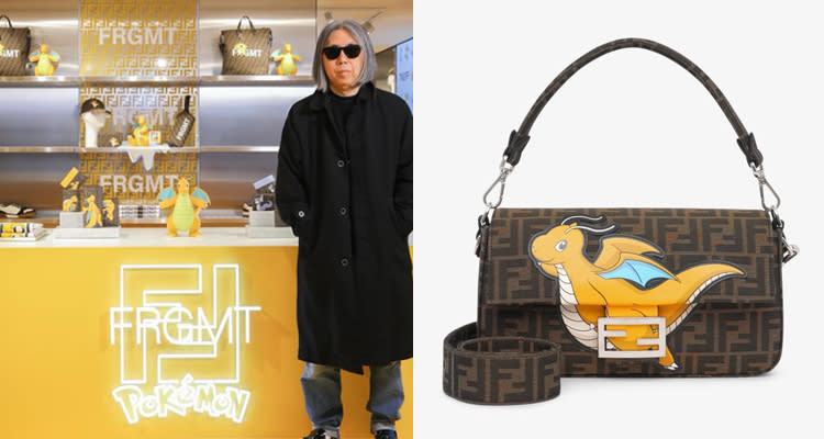 「Fendi × Frgmt × Pokémon」三方聯名「Baguette」手提肩包，NT$ 126,000。 Source：Fendi