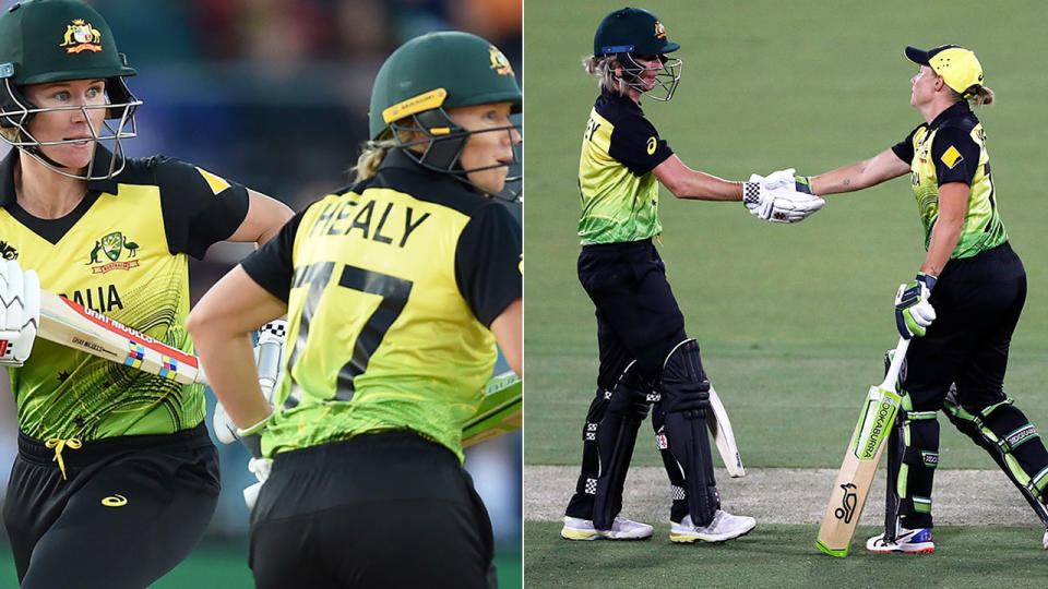 Seen here, openers Beth Mooney and Alyssa Healy guided Australia to a dominant Women's T20 World Cup win.