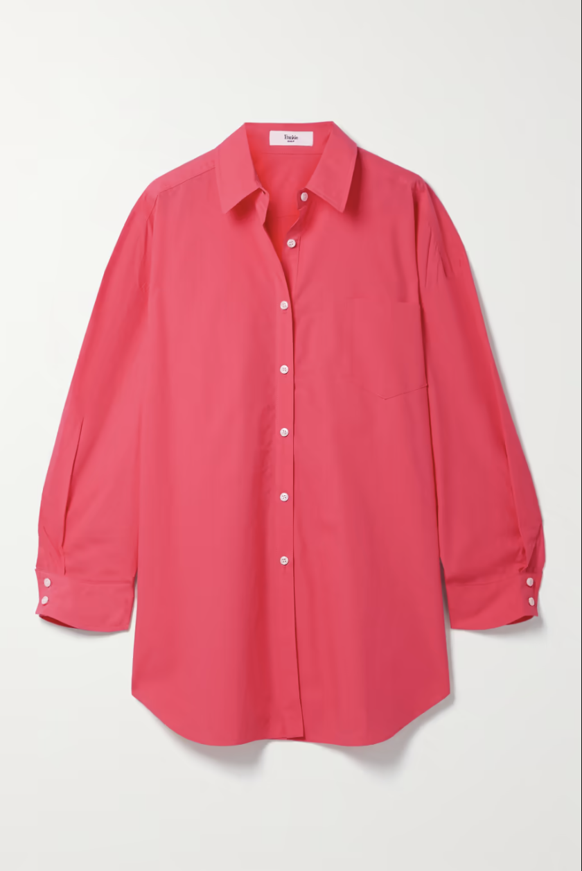 Melody Oversized Organic Cotton-Poplin Shirt