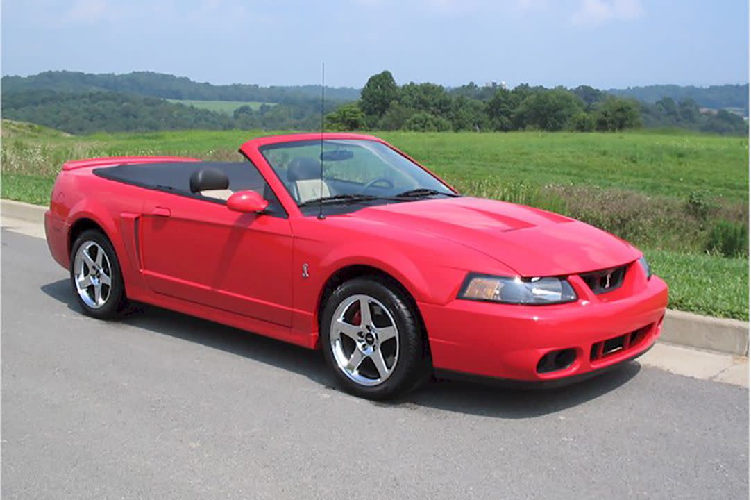 2003 Ford Mustang Cobra "Terminator" Torch Red Convertible.