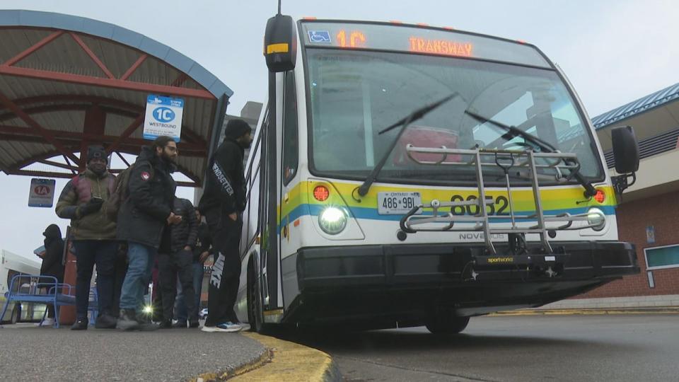 The union representing nearly 300 Transit Windsor workers has temporarily delayed a strike. (Chris Ensing/CBC - image credit)