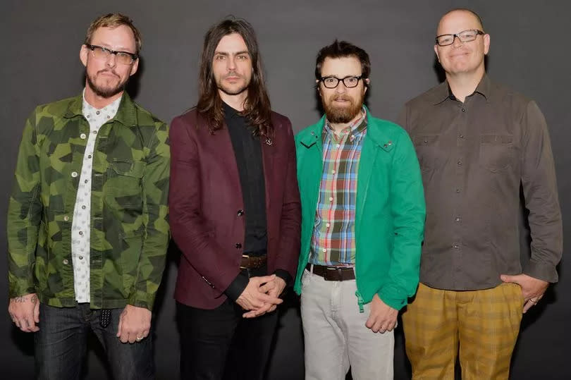Weezer, made up of Scott Shriner, Brian Bell, Rivers Cuomo and Patrick Wilson, are currently on a tour of the UK and Ireland with the Smashing Pumpkins
