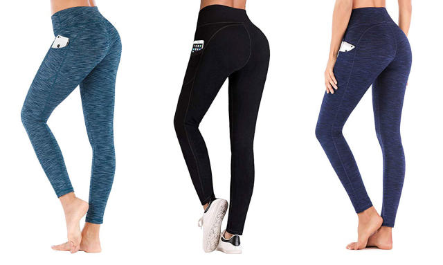 Iuga High Waist Yoga Pants With Pockets, Tummy Control Workout Pants Women  US XS