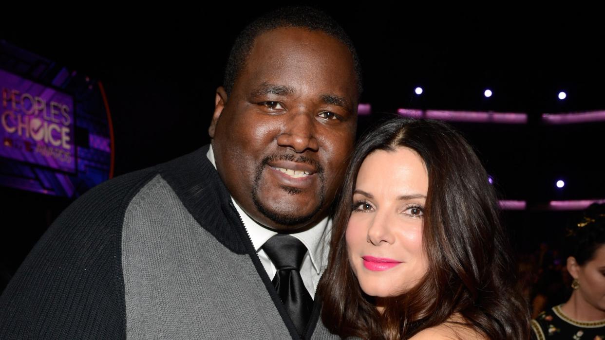 Quinton Aaron and Sandra Bullock