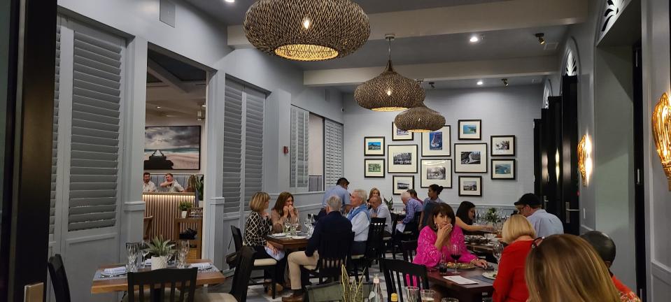 One of five dining areas at Keewaydin's on Fifth Avenue South, Naples.