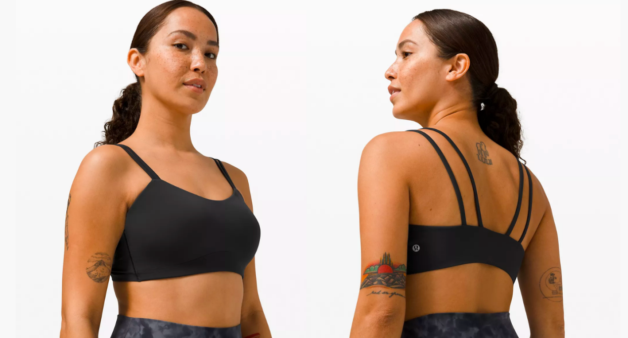 Lululemon's Like a Cloud sports Bra is a top choice for everyday comfort. Images via Lululemon.