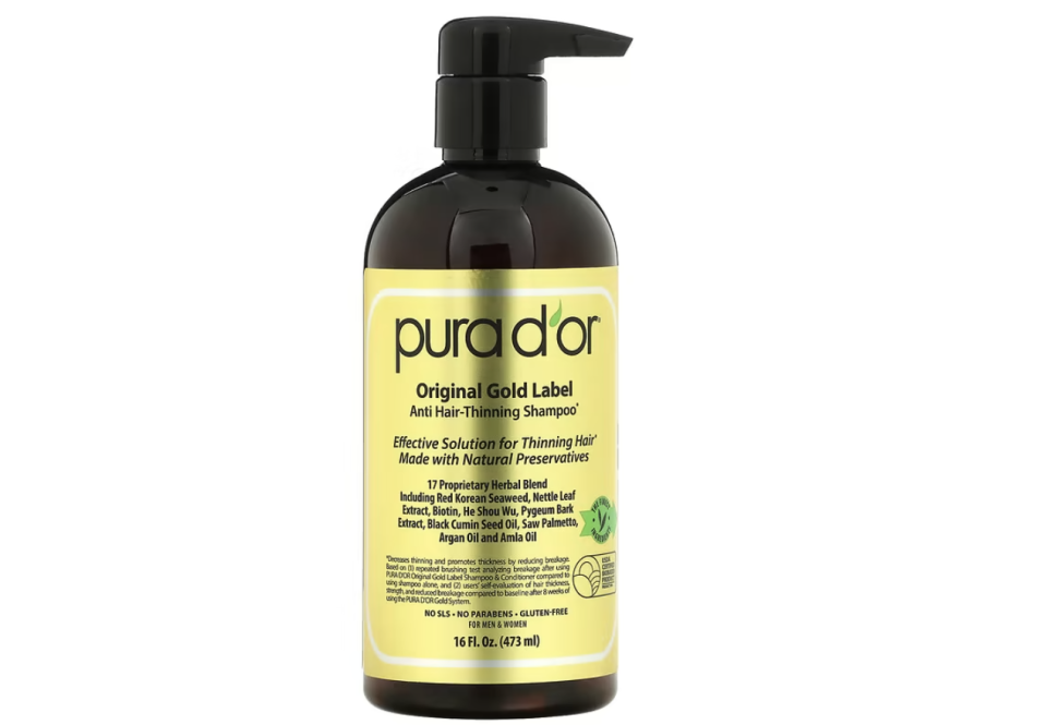 Pura D'or, Anti-Hair Thinning Shampoo, 473ml. PHOTO: iHerb