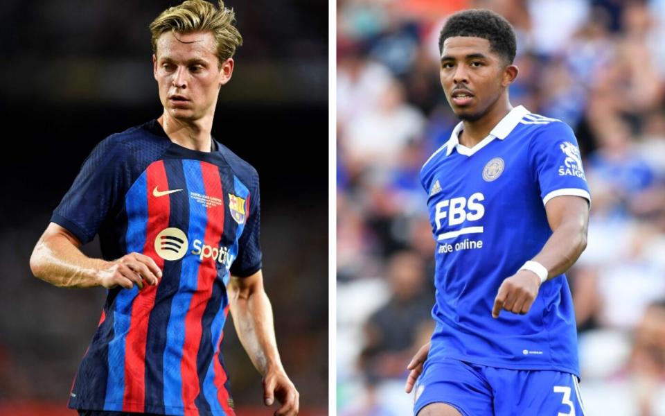 Frenkie de Jong and Wesley Fofana - GETTY IMAGES