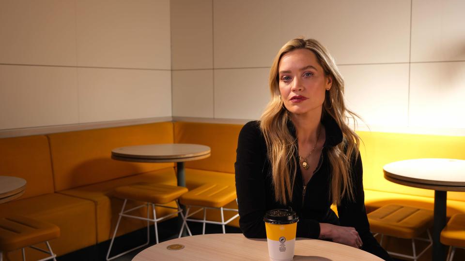 Laura Whitmore is involved in a youth work campaign with McDonalds. (Supplied)