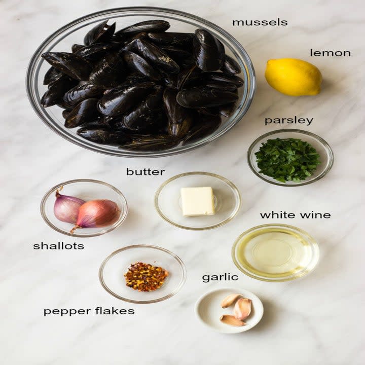 steamed mussels