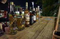 <p>There were Evian water bars around the Safe House, but for those who felt like moving up from PG to an R rating, they had access to a fully stocked open bar. From liquors, to cocktails, to wines, to bubbles…the staff of bartenders was ready to pour.</p>